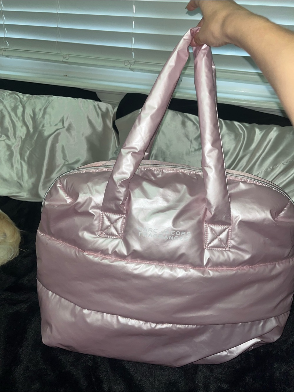 Marc Jacobs Shiny Rose Quilted Travel Tote